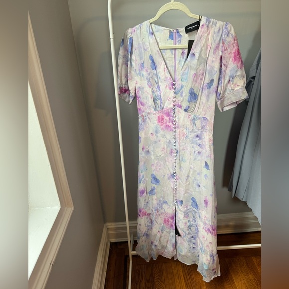 Kooples - bouquet midi length dress with tags. Size 3 - Picture 1 of 4